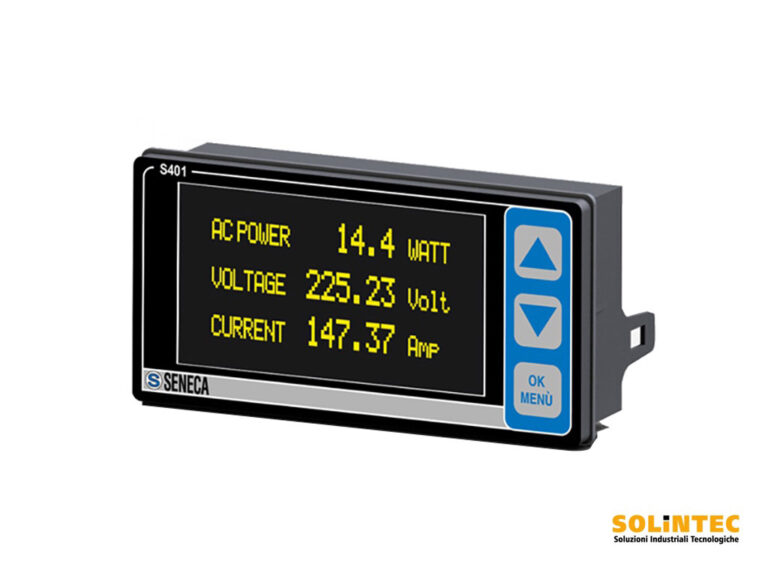 S401 Seneca Indicatore con Visualizzatore OLED e interfaccia ModBUS | SOLINTEC