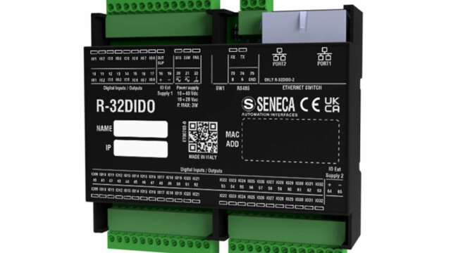 R-32DIDO Seneca, modulo I/O remoto con 32 canli ingresso/uscita digitali | SOLINTEC